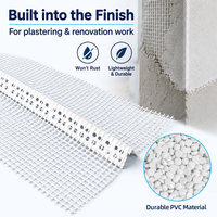 Profil de fenêtre en PVC EIFS/DEFS avec bord de gouttière apparent et moustiquaire en fibre de verre, et cornière en PVC.