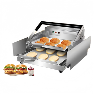 Máquina para Hacer Hamburguesas Inteligente, Totalmente Automática, de Doble Capa, de Acero Inoxidable, con Temperatura y Temporizador Ajustables, Tostadora de Sándwiches - Product Image 3