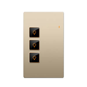 Interruptor de Luz Inteligente de Pared con Botón de Vidrio, Diseño 2026, Tuya <span class=keywords><strong>Wifi</strong></span> Zigbee, Premium, 3 Canales, Control <span class=keywords><strong>por</strong></span> Voz con Alexa y Google Home - Product Image 3