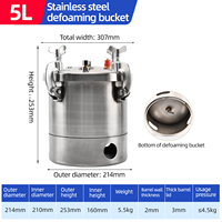 Machines chimiques et chimiques séchant le baril de démoussage sous vide 5L