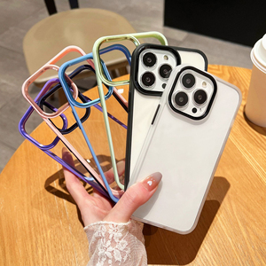 Funda de acrílico <span class=keywords><strong>transparente</strong></span> para teléfono móvil <span class=keywords><strong>iphone</strong></span>, <span class=keywords><strong>carcasa</strong></span> trasera de color caramelo para <span class=keywords><strong>iphone</strong></span> 11 12 13 14 Pro Max X XS Max XR 14 Plus <span class=keywords><strong>SE</strong></span> <span class=keywords><strong>2020</strong></span> - Product Image 1