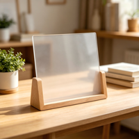 Base d'éclairage LED en bois avec support en acrylique personnalisable, éco-responsable, pour éclairage d'accentuation en gros