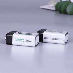 Doublepow 9V 650mAh <span class=keywords><strong>Micro</strong></span> USB C rechargeable 9V Lithium Ion Battery Pleine capacité 650mah 9v Lithium Ion Battery - Product Image 6