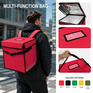 Mochila Térmica Impermeable para Entrega de Comida, Lista para Enviar, en Stock, Bolsa para Pizza para Motociclistas, Venta al Por Mayor, Entrega Rápida - Product Image 2