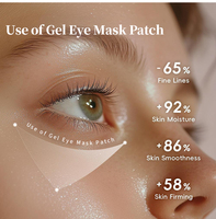 6 Pièces Masques Patchs Hydrogel au Collagène Sous les Yeux Marque Blanche pour les Cernes