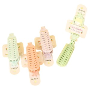 Peine Plegable Aishu de 15 cm, Diseño de Dibujos Animados en Colores Variados, para el Cuidado del Cabello - Product Image 5