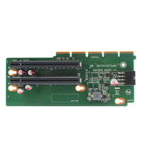 Carte d'extension personnalisée Riser Cards Server PCIE avec 2 * PCIE 16X 2 * PCIE Interface d'alimentation 8 broches Carte mémoire GPU évolutive 2 emplacements