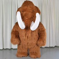 Funtoys Costume de mascotte de mammouth en peluche gonflable Fursuit Primigenius Promotion Halloween Cosplay Party