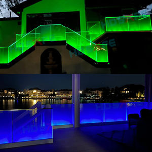 Bord de mer Villa Restaurant LED garde-corps en <span class=keywords><strong>verre</strong></span> Balcon <span class=keywords><strong>verre</strong></span> au sol parapet <span class=keywords><strong>terrasse</strong></span> piscine balcon barrière pont garde-corps en <span class=keywords><strong>verre</strong></span> - Product Image 1