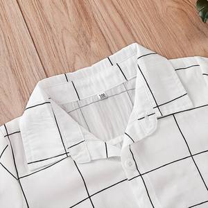 Ins niños camisa de manga corta bebé negro cuadros camiseta envío gratis <span class=keywords><strong>2</strong></span>-7years envío gratis - Product Image 3