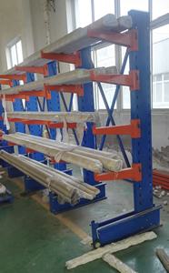 Jincanglian JCL-CH01 Yellow Blue Heavy Duty Corrosion Protected Steel Cantilever Tube Rack Warehouse Pipe <b>Racking</b> Cantilever - Product Image 5