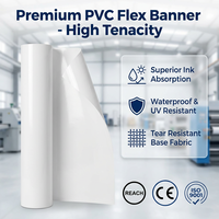 Rouleau de bannière PVC souple en gros, laminé, rétroéclairé, frontlit, 13oz 180gsm-680gsm, matériau pour affiches publicitaires