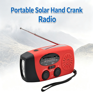 Radio de Emergencia Portátil con Manivela Solar, AM/FM, Alerta Meteorológica NOAA, Linterna y Banco de Energía de 2000mAh - Product Image 4