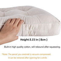 Coussins de chaise épais, coussin de siège d'extérieur, coussin de sol confortable pour la maison