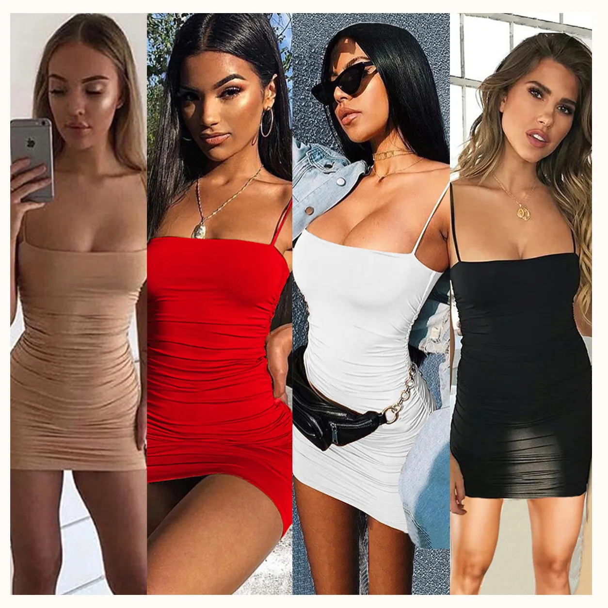 2022 best selling monsoon club outfits for women ruffle sexy Night club Halter Sleeveless Sling Clothes girls' pleated skirt