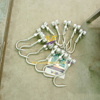 Crochets de suspension pour ligne de convoyage d'abattoir, crochets de poulie pour machines d'abattoir, crochets à viande d'abattoir