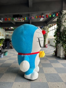 Disfraz Inflable <span class=keywords><strong>de</strong></span> <span class=keywords><strong>Doraemon</strong></span> con Orejeras, Uniforme para Parque Temático, Halloween, Espectáculos, Fiestas, Cosplay - Product Image 2