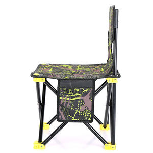 Chaise d'extérieur pliable de Camping avec cadre en acier, Support arrière, <span class=keywords><strong>Quad</strong></span>, Portable, pour plein air - Product Image 2