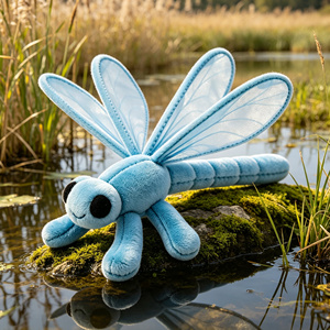 Peluche Realista de Libélula Azul, Insecto de la Naturaleza, Recuerdo de Zoológico, Juguete Educativo para Niños, Regalo Promocional - Product Image 3