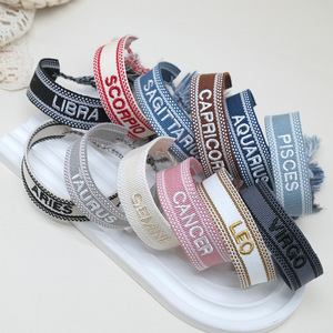 Pulsera Songfu de Tamaño Ajustable, Pulseras con Borlas Bordadas en 3D con Logotipo Personalizado, Regalos para Festivales - Product Image 6