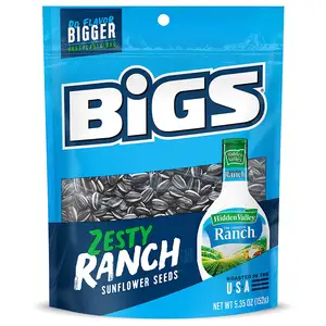 Bigs ayçiçeği tohumları Hidden Valley Ranch 5.35 ons [12 çantaları]