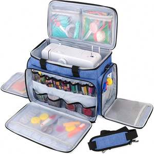 กระเป๋าใส่เครื่องเย็บผ้าแบบมีล้อพร้อมช่องเก็บของ 6 ช่อง ตัวอย่างฟรี - Product Image 4