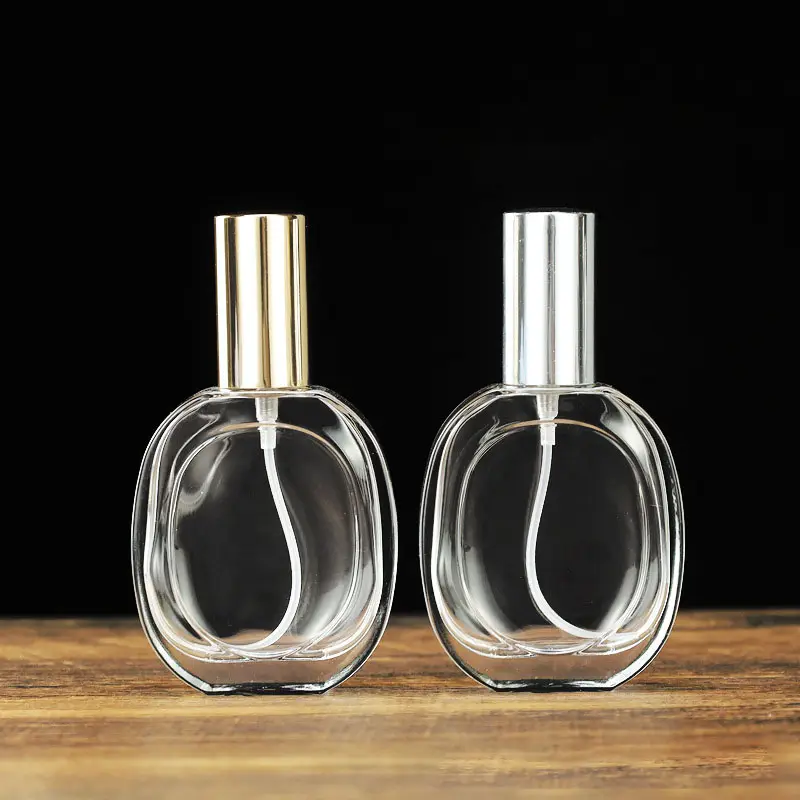 香水瓶クリアガラススクリューファンシーシールプレミアムカスタム高級在庫リサイクル可能