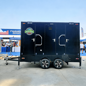 Remolque de Baño Negro VIP, Caravana de Lujo Móvil para Camping, Ducha Portátil, Contenedor Exterior, Remolque de Inodoro Móvil VIP - Product Image 2