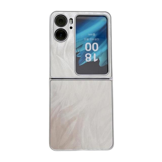 Dropshipping Factory Price for OPPO Find N2 Flip Silver Edge PC Folding Phone Case
