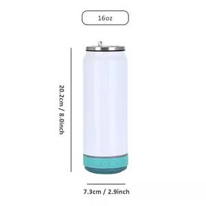 Geïsoleerde thermosbekers van roestvrij staal op maat, rechte 20oz sublimatiebeker voor buitenreizen met Bluetooth-speaker - Product Image 5