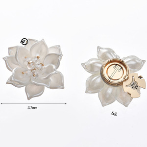 Đá pha lê thích hợp được thiết kế phụ nữ của khăn buổi tối mặc trang trí Trims thời trang 15mm Nút Clip đa năng hoa trà bao phủ - Product Image 5