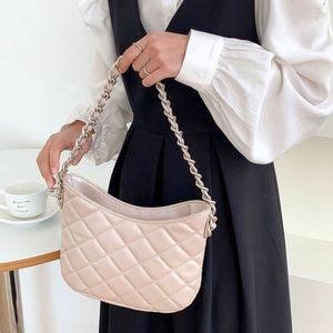 Custom Women PU Leather Plaid New High Quality Lady Hand Bag <b>Chain</b> Channel <b>Handbag</b> Shoulder Bags - Product Image 2