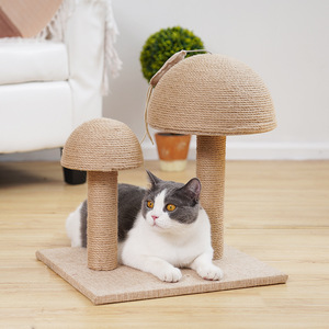 Mushroom <b>Cat</b> <b>Scratching</b> <b>Post</b> Minimalist Design Durable Scratch Pad <b>For</b> Indoor <b>Cats</b> Pet Supplies - Product Image 2