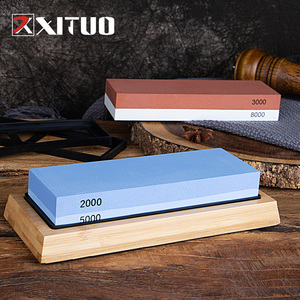 <span class=keywords><strong>Pierre</strong></span> à aiguiser les couteaux Kit de <span class=keywords><strong>pierre</strong></span> à aiguiser 2 côtés Affûtage rapide pour damas et <span class=keywords><strong>couteau</strong></span> de qualité <span class=keywords><strong>avec</strong></span> base en bambou antidérapante - Product Image 2