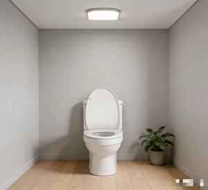 OUDU Tapa de <span class=keywords><strong>Inodoro</strong></span> de Diseño Moderno con Cierre Lento y Liberación Rápida, de PP, Frente Cerrado, Alta Calidad, Lavable, Plástico, para Baño, 2 Años de Garantía - Product Image 4