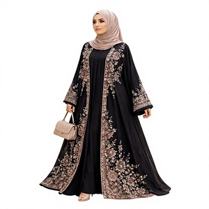 Elegant Silk <b>Abayas</b> 2-in-1 Kaftans for Women Eid & Prayer Wear Online in Pakistan - Product Image 3