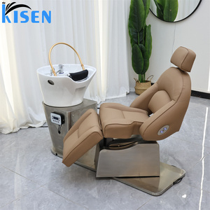 Fauteuil <span class=keywords><strong>de</strong></span> lavage <span class=keywords><strong>de</strong></span> cheveux Kisen <span class=keywords><strong>de</strong></span> qualité supérieure, mobilier <span class=keywords><strong>de</strong></span> spa capillaire, électrique, réglable et rotatif, personnalisable - Product Image 6