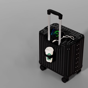 Maleta de mano multifuncional, maleta pequeña, maleta con ruedas para mujer, maleta de viaje pequeña y ligera - Product Image 3