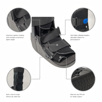 Attelle de marche gonflable unisexe pour fracture, classe I, avec semelle intérieure respirante en velours et rembourrage en mousse, fermeture auto-agrippante, en EVA