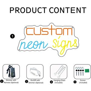 Custom Neon Sign Personalized Name Light Acrylic <b>Wall</b> Decor One Color Manual Control For Home Office Decoration - Product Image 5