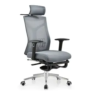 Foshan Dierlun Tilt fonksiyonu yönetici ev ofis koltuğu uzun boylu file arkalıklı ofis koltuğu ofis koltuğu Metal taban sessiz kauçuk tekerlekler ergonomik sandalye