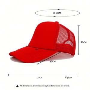Gorra Trucker de 5 Paneles con Visera de Lona y Espuma, Gorras de Béisbol con Logotipo Bordado Personalizado, Moda Casual, Transpirable e Impermeable - Product Image 2