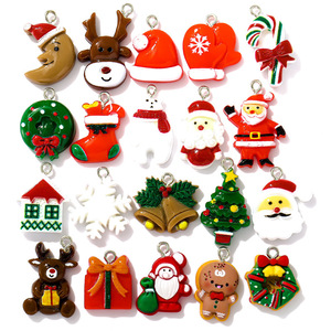 Nueva Serie de Resina Navideña, Santa Claus, Árbol de Navidad, Accesorios de Decoración DIY, Accesorios de Año Nuevo W230 - Product Image 2