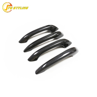 Cubiertas de Fibra de Carbono para Manijas de Puerta de Porsche Macan, Adhesivas, 4 Piezas/Juego, con/sin Sensor de Entrada sin Llave, 2014-2024