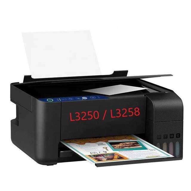 New 4 Colors A4 EcoTank L3258 3250 Wi-Fi All-in-One Dye Ink Tank Sublimation Printer for epson L3258 L3250