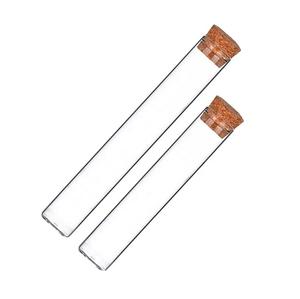 <span class=keywords><strong>Tube</strong></span> à <span class=keywords><strong>essai</strong></span> en verre 120*20mm Tubes à <span class=keywords><strong>essai</strong></span> en verre personnalisés Bouchon en bois avec bouchon en liège ou à vis - Product Image 1