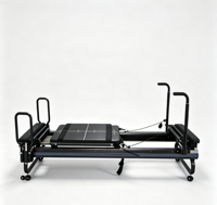 Matériel de fitness de luxe durable et réglable pour studio de yoga, lit de Pilates Reformer, équipement fonctionnel et peu encombrant