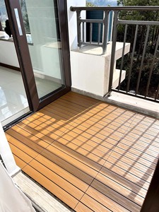Plancher composite bois-plastique de <span class=keywords><strong>grande</strong></span> taille pour extérieur, imperméable, résistant à <span class=keywords><strong>la</strong></span> corrosion et à l'usure pour patio/<span class=keywords><strong>terrasse</strong></span>/balcon - Product Image 3
