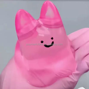 Juguete antiestrés de pulpo de goma transparente, juguete relajante para manos, juego de burbujas casero para niños y adultos, juguete para apretar - Product Image 4