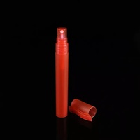 Atomiseur de parfum en plastique respectueux de l'environnement, fond noir rechargeable de 10 ml